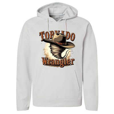 Tornado Wrangler Cowboy Wrangler Performance Fleece Hoodie