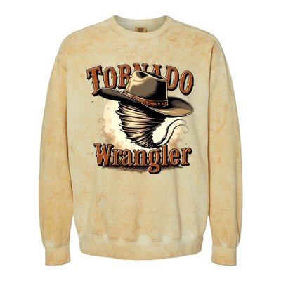 Tornado Wrangler Cowboy Wrangler Colorblast Crewneck Sweatshirt