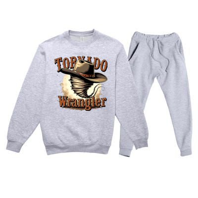 Tornado Wrangler Cowboy Wrangler Premium Crewneck Sweatsuit Set