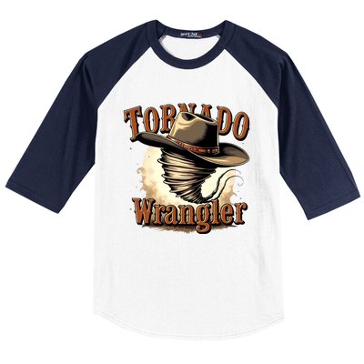 Tornado Wrangler Cowboy Wrangler Baseball Sleeve Shirt