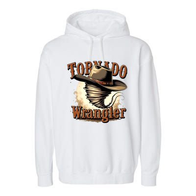 Tornado Wrangler Cowboy Wrangler Garment-Dyed Fleece Hoodie