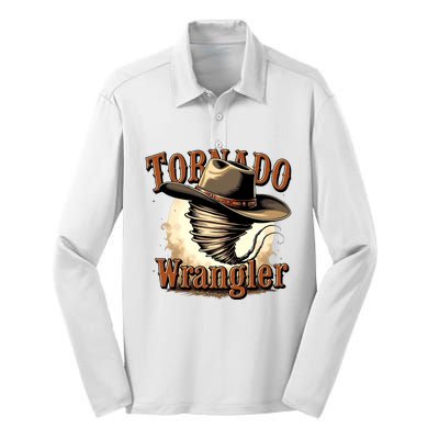 Tornado Wrangler Cowboy Wrangler Silk Touch Performance Long Sleeve Polo