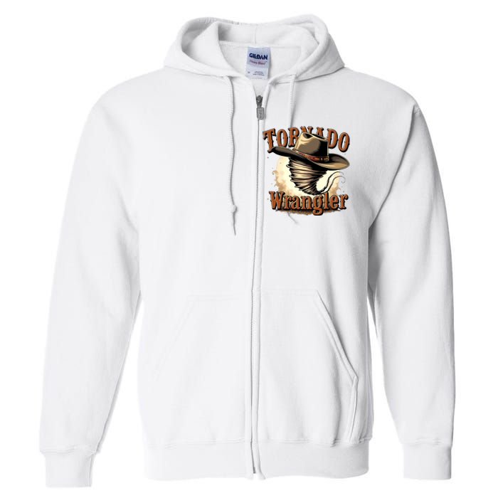 Tornado Wrangler Cowboy Wrangler Full Zip Hoodie