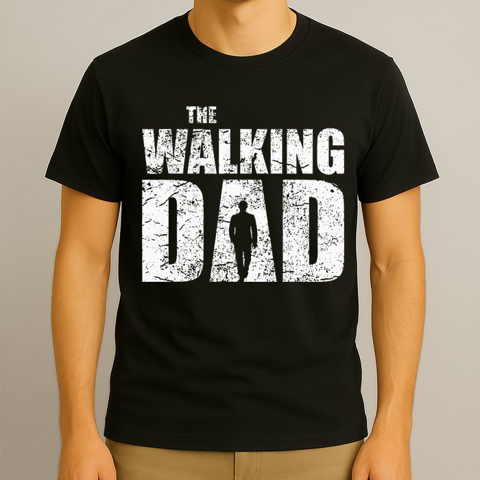 The Walking Dad Father Gifts Man Dead Retro Vintage Fun T-Shirt