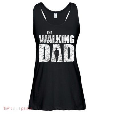 The Walking Dad Father Gifts Man Dead Retro Vintage Fun Ladies Essential Flowy Tank