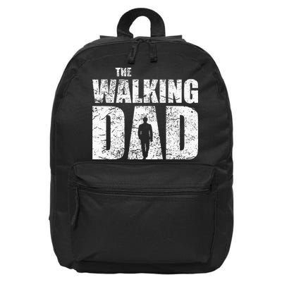 The Walking Dad Father Gifts Man Dead Retro Vintage Fun 16 in Basic Backpack