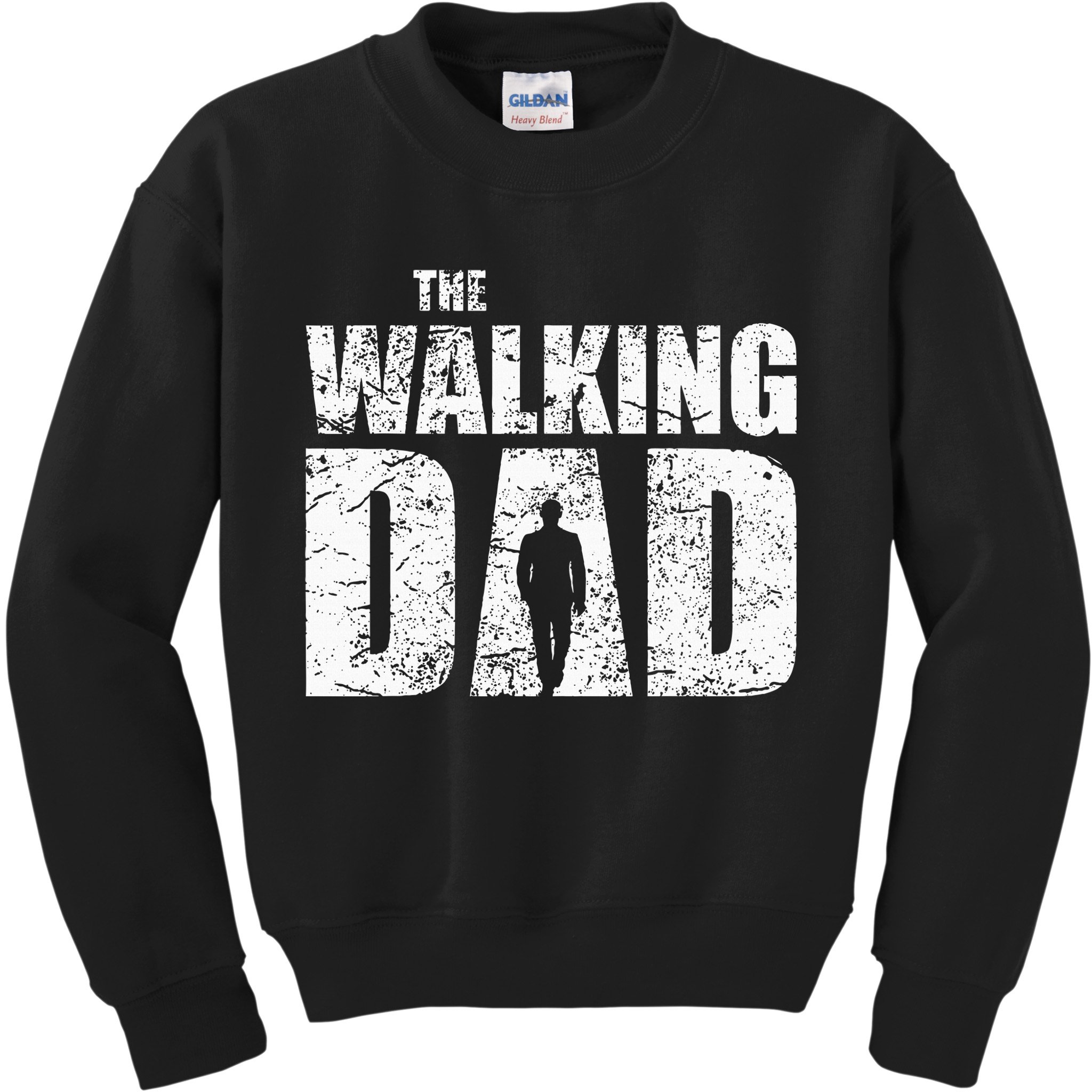 The Walking Dad Father Gifts Man Dead Retro Vintage Fun Kids Sweatshirt