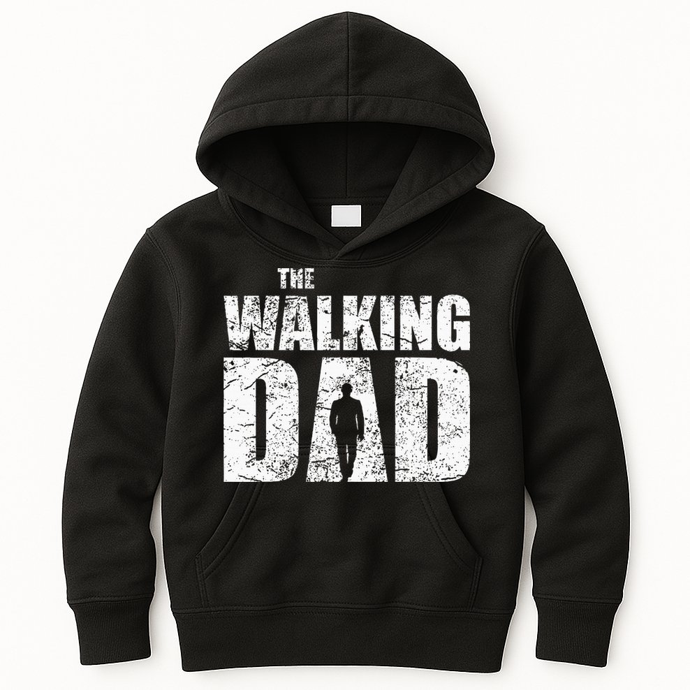 The Walking Dad Father Gifts Man Dead Retro Vintage Fun Kids Hoodie