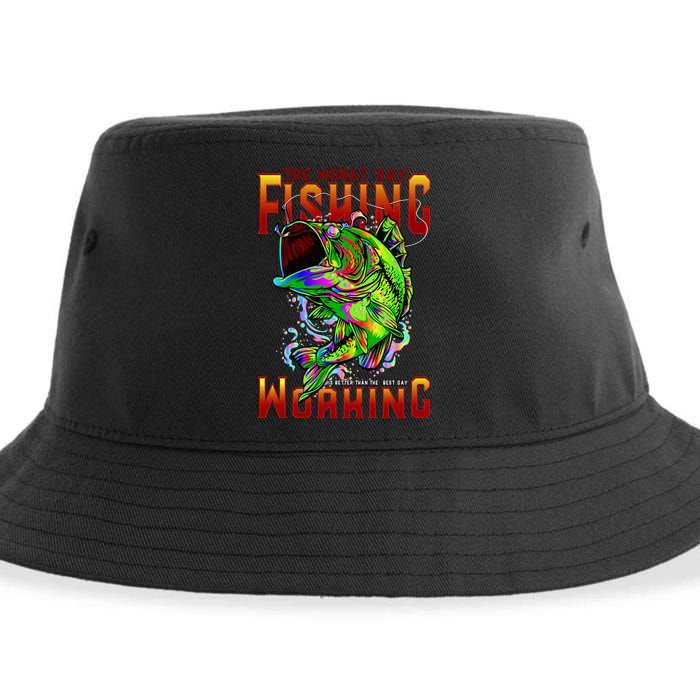 The Worst Day Fishing Is Better Than The Best Day Working Sustainable Bucket Hat