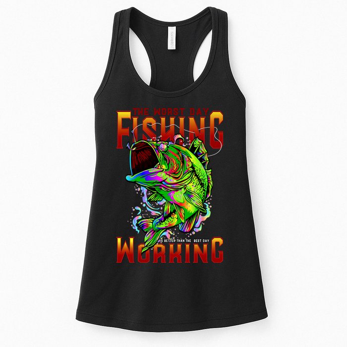 The Worst Day Fishing Is Better Than The Best Day Working Womens Tank Top