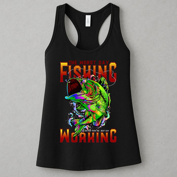 The Worst Day Fishing Is Better Than The Best Day Working Womens Tank Top