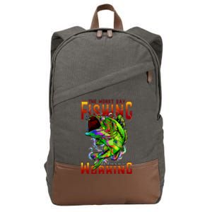 The Worst Day Fishing Is Better Than The Best Day Working Cotton Canvas Backpack