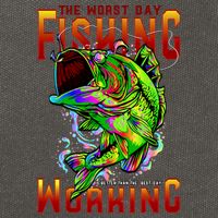 The Worst Day Fishing Is Better Than The Best Day Working Cotton Canvas Backpack
