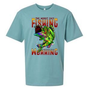 The Worst Day Fishing Is Better Than The Best Day Working Sueded Cloud Jersey T-Shirt