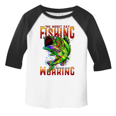 The Worst Day Fishing Is Better Than The Best Day Working Toddler Fine Jersey T-Shirt