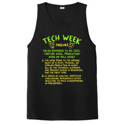 Tech Week Definition Theatre Rehearsal Gift PosiCharge Competitor Tank