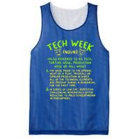 Tech Week Definition Theatre Rehearsal Gift Mesh Reversible Basketball Jersey Tank