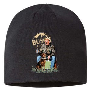 Trump With Dog Duck Waterfowl Hunting Camo President Trump Sustainable Beanie