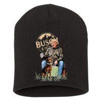 Trump With Dog Duck Waterfowl Hunting Camo President Trump Short Acrylic Beanie