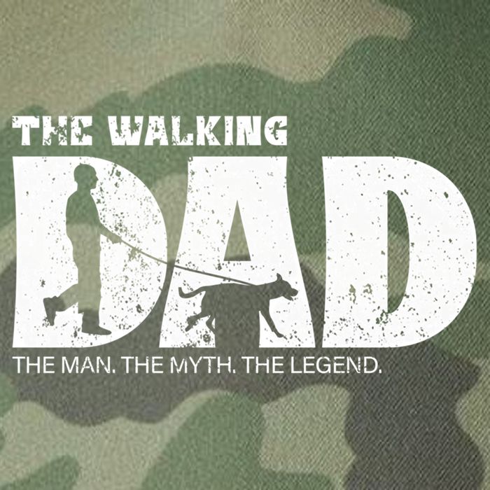 The Walking Dad The The Myth The Legend Meaningful Gift Legacy Tie Dye Trucker Hat