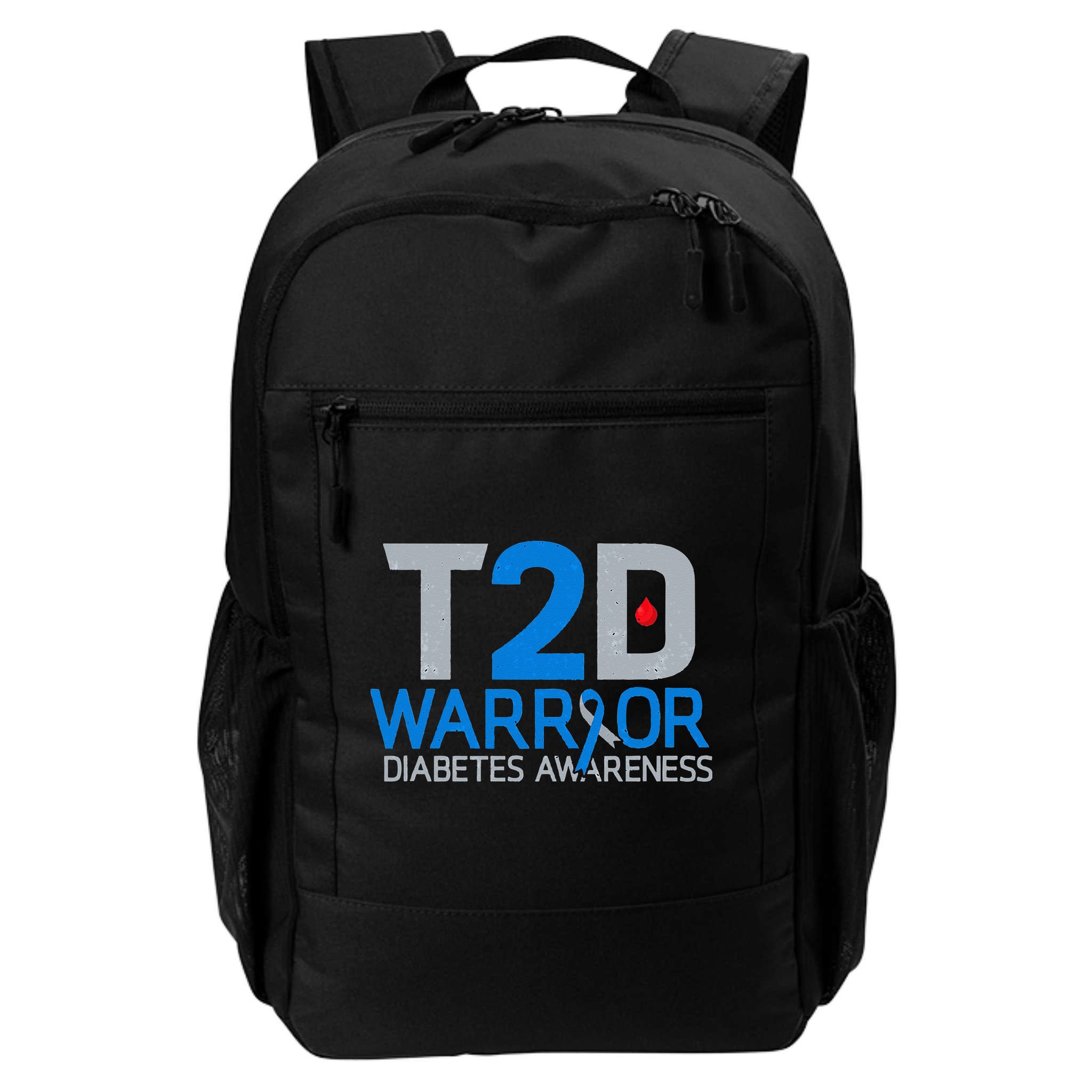 T2D Warrior Diabetes Awareness Type 2 Diabetic Fighter Backpack