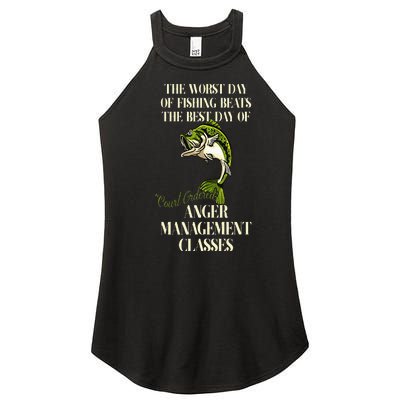 The Worst Day Of Fishing Beats Court Ordered Outdoor Rod Women’s Perfect Tri Rocker Tank