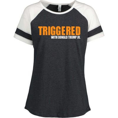 Triggered With Donald Trump Enza Ladies Jersey Colorblock Tee