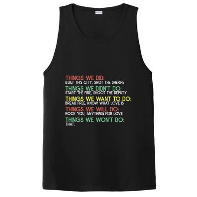 Things We Did Built This City Shot The Sherife Things We PosiCharge Competitor Tank