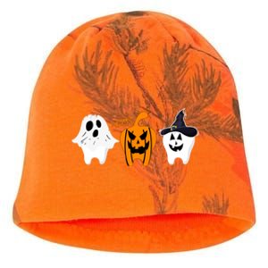 Teeth Witch Dentist Ghost Pumpkin Scary Halloween Costumes Gift Kati - Camo Knit Beanie