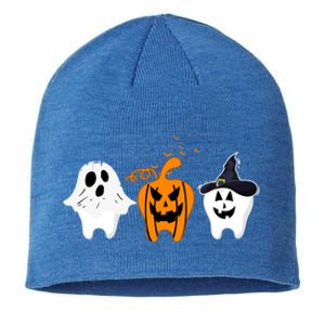 Teeth Witch Dentist Ghost Pumpkin Scary Halloween Costumes Gift Sustainable Beanie