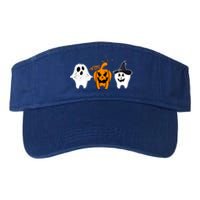 Teeth Witch Dentist Ghost Pumpkin Scary Halloween Costumes Gift Valucap Bio-Washed Visor