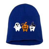 Teeth Witch Dentist Ghost Pumpkin Scary Halloween Costumes Gift Short Acrylic Beanie