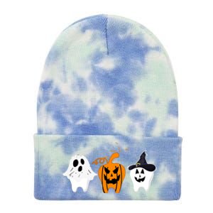 Teeth Witch Dentist Ghost Pumpkin Scary Halloween Costumes Gift Tie Dye 12in Knit Beanie