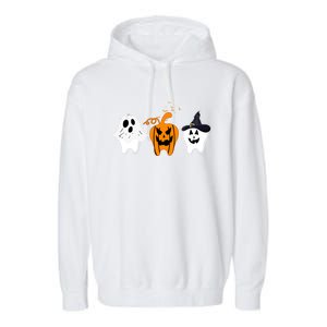 Teeth Witch Dentist Ghost Pumpkin Scary Halloween Costumes Gift Garment-Dyed Fleece Hoodie