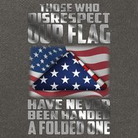 Those Who Disrespect Our Flag Have Never Been Handed A Folded One Cotton Canvas Backpack