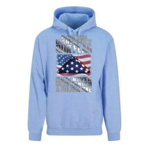 Those Who Disrespect Our Flag Have Never Been Handed A Folded One Unisex Surf Hoodie