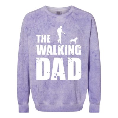 The Walking Dad Rottweiler Dog Lover Owner Dog Breed Gift Colorblast Crewneck Sweatshirt