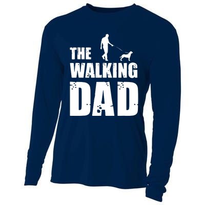 The Walking Dad Rottweiler Dog Lover Owner Dog Breed Gift Cooling Performance Long Sleeve Crew