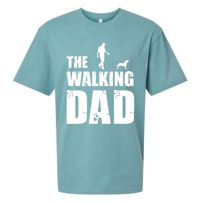 The Walking Dad Rottweiler Dog Lover Owner Dog Breed Gift Sueded Cloud Jersey T-Shirt