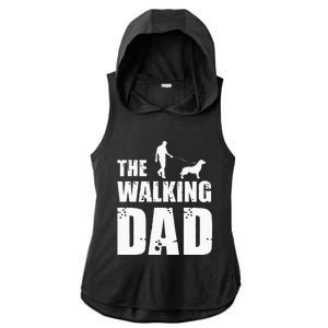 The Walking Dad Golden Retriever Dog Owner Dog Breed Gift Ladies PosiCharge Tri-Blend Wicking Draft Hoodie Tank