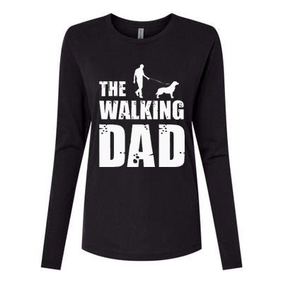 The Walking Dad Golden Retriever Dog Owner Dog Breed Gift Womens Cotton Relaxed Long Sleeve T-Shirt