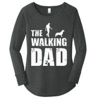 The Walking Dad Golden Retriever Dog Owner Dog Breed Gift Women's Perfect Tri Tunic Long Sleeve Shirt