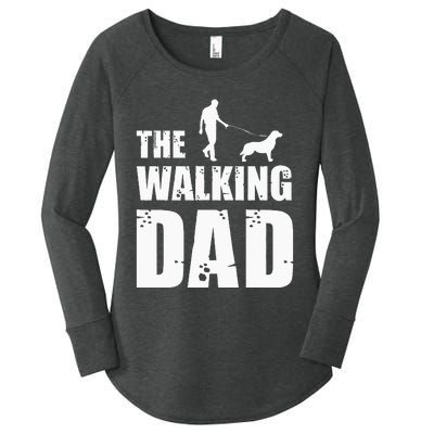 The Walking Dad Golden Retriever Dog Owner Dog Breed Gift Women's Perfect Tri Tunic Long Sleeve Shirt