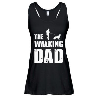 The Walking Dad Golden Retriever Dog Owner Dog Breed Gift Ladies Essential Flowy Tank