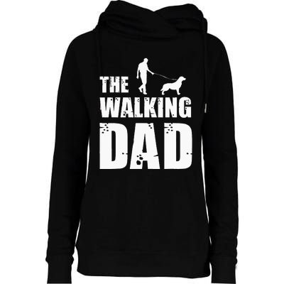 The Walking Dad Golden Retriever Dog Owner Dog Breed Gift Womens Funnel Neck Pullover Hood