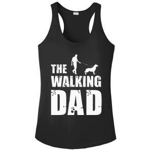 The Walking Dad Golden Retriever Dog Owner Dog Breed Gift Ladies PosiCharge Competitor Racerback Tank