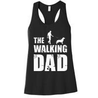 The Walking Dad Golden Retriever Dog Owner Dog Breed Gift Women's Racerback Tank