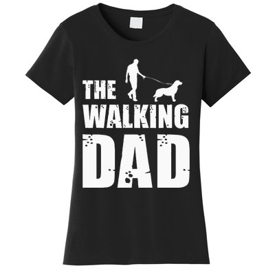 The Walking Dad Golden Retriever Dog Owner Dog Breed Gift Women's T-Shirt