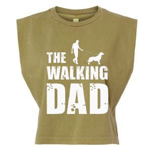 The Walking Dad Golden Retriever Dog Owner Dog Breed Gift Garment-Dyed Women's Muscle Tee