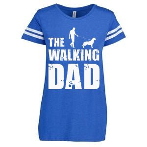 The Walking Dad Golden Retriever Dog Owner Dog Breed Gift Enza Ladies Jersey Football T-Shirt